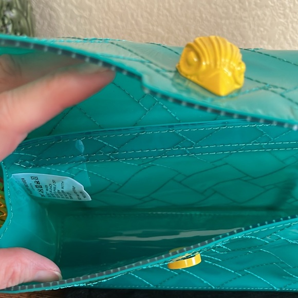 Kurt Geiger London Kensington Vinyl Shoulder Bag, teal transparent - Picture 11 of 13